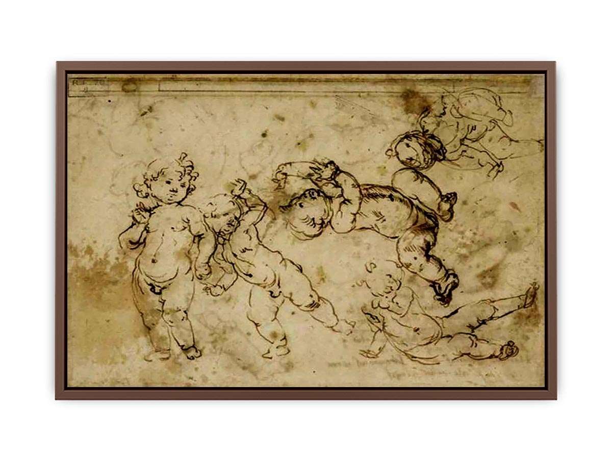 five naked children