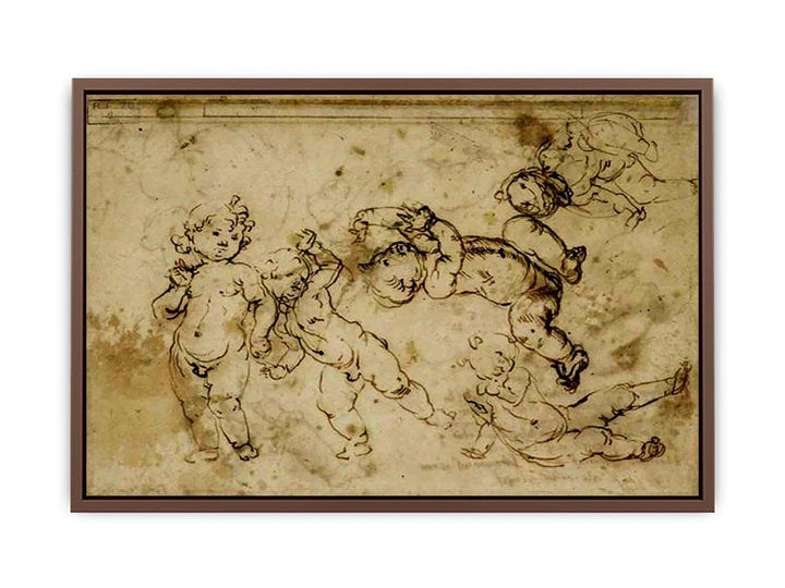 five naked children