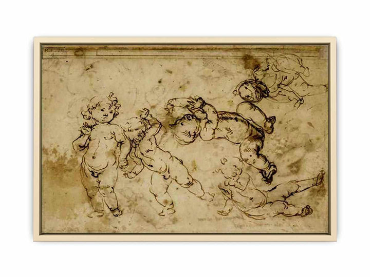 five naked children