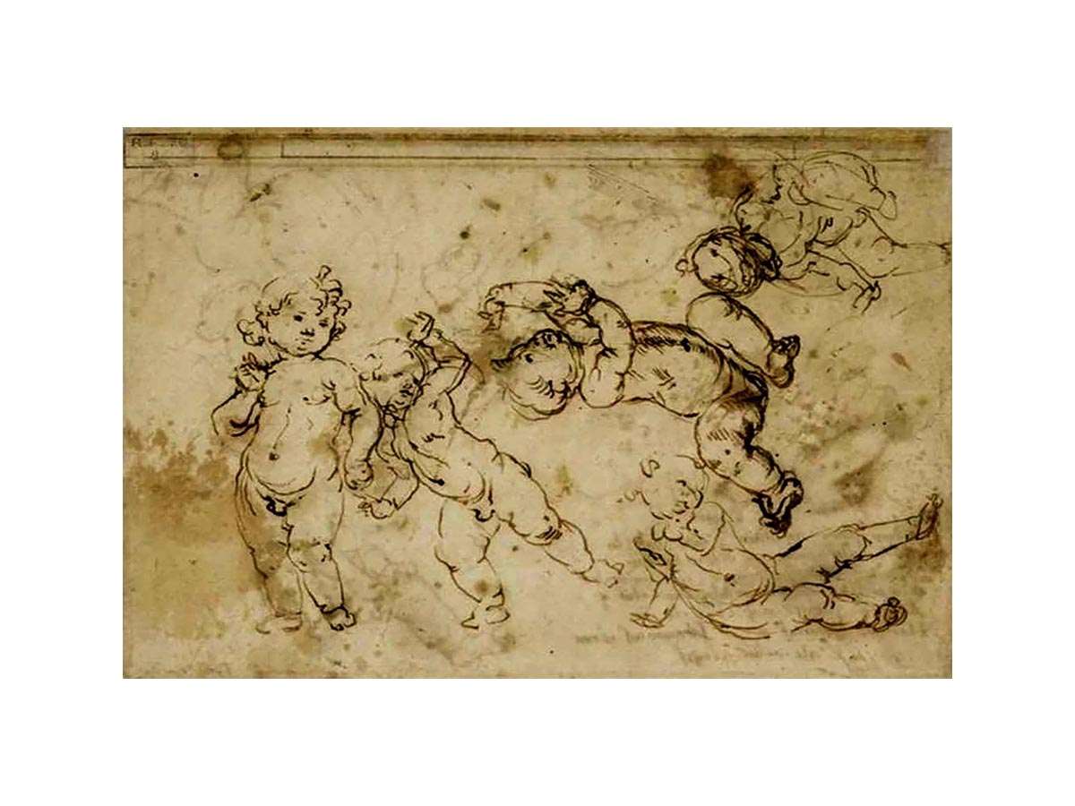 five naked children