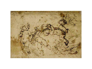 five naked children