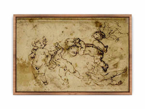 five naked children