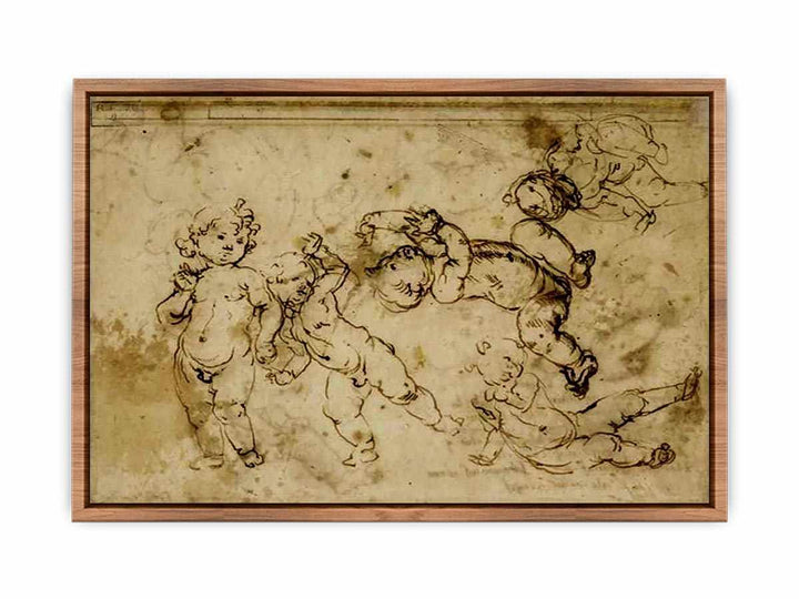 five naked children