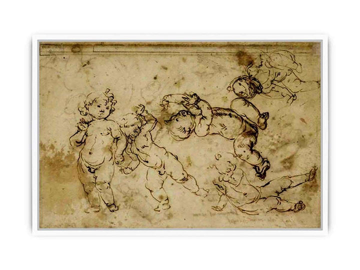 five naked children