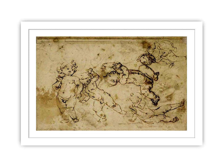 five naked children