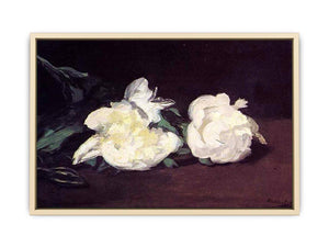 Branch of White Peonies and Secateurs