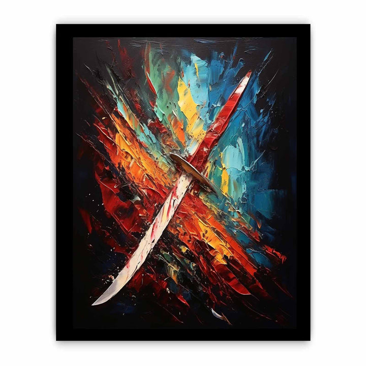 Knife Art Abstract Painting