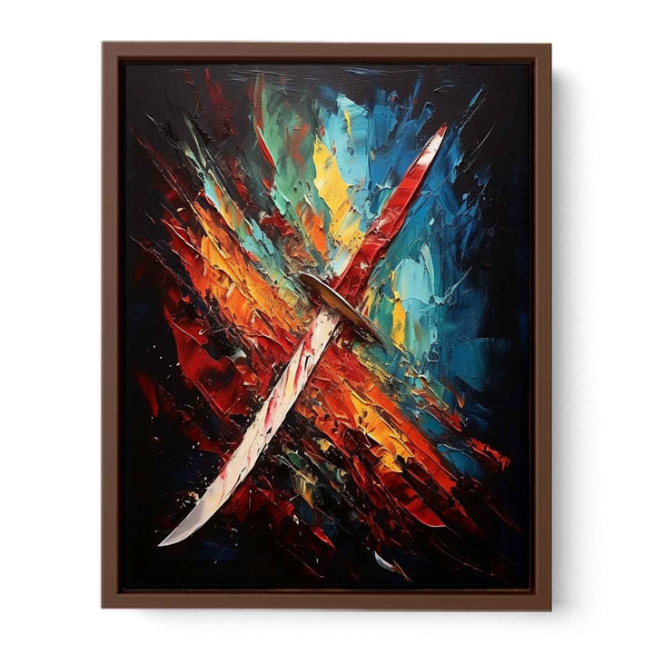 Knife Art Abstract Painting