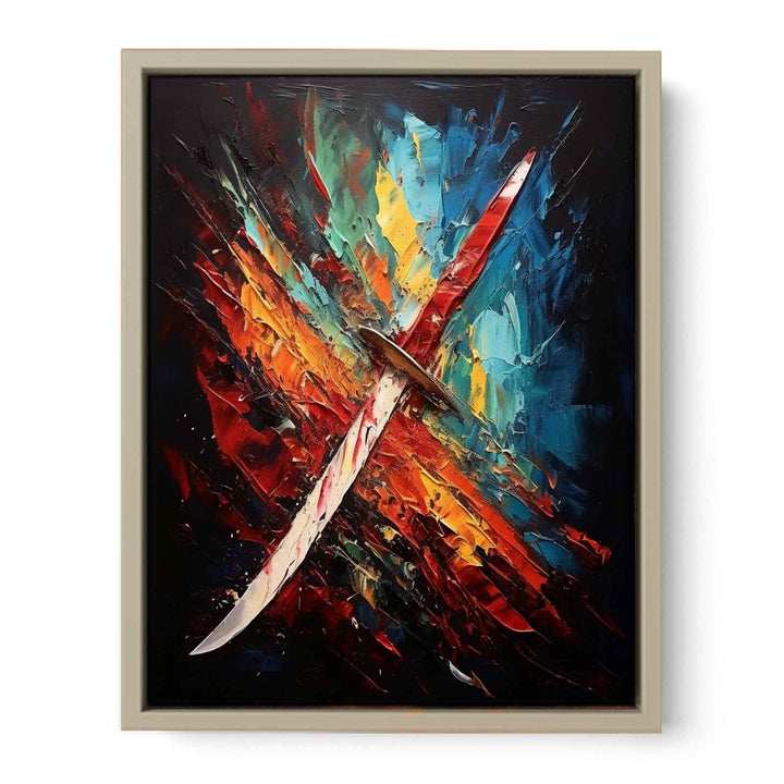 Knife Art Abstract Painting