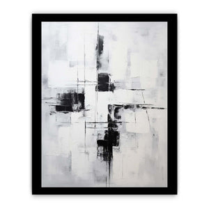 Grey Black Abstract Painting