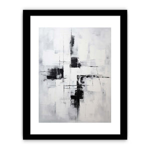 Grey Black Abstract Painting