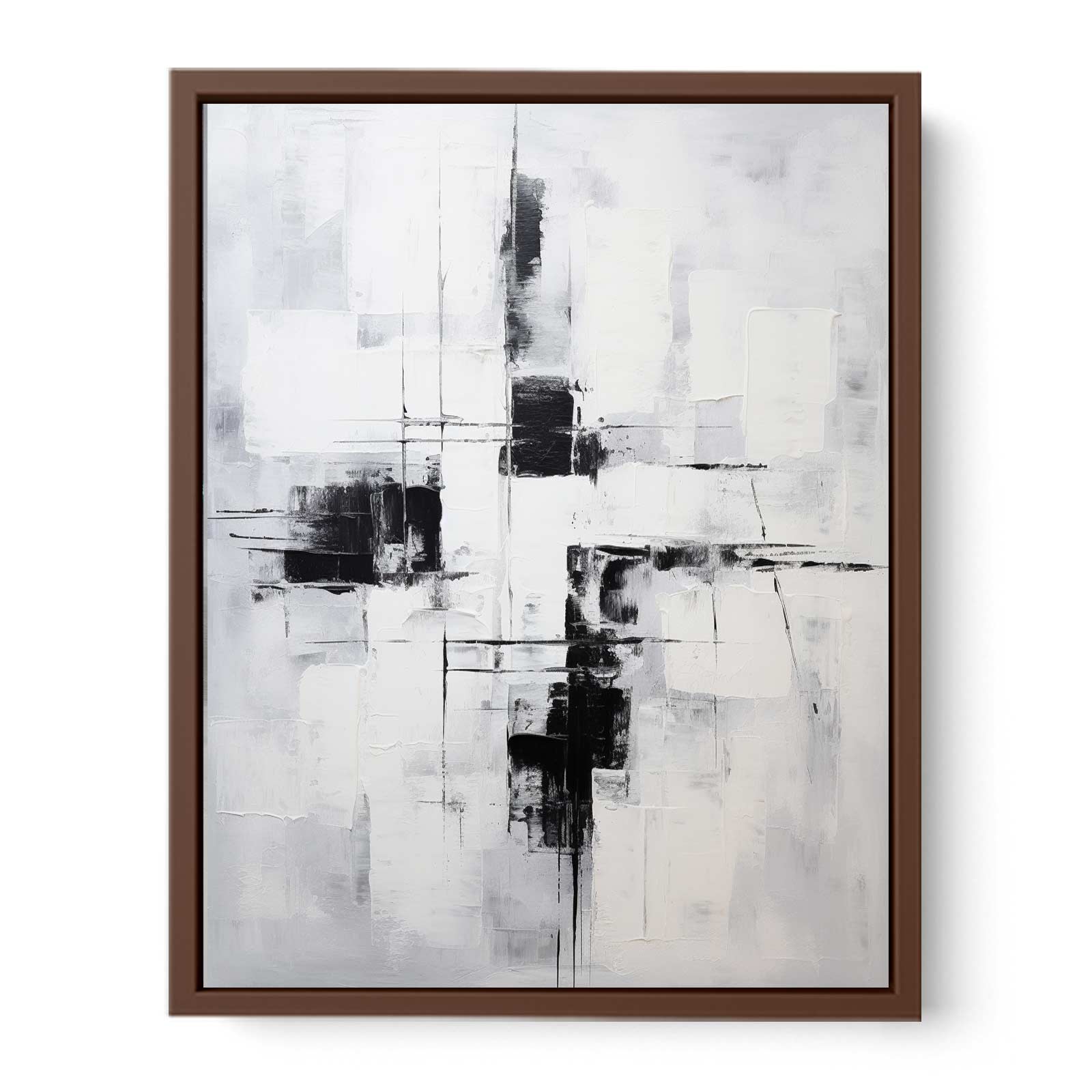 Grey Black Abstract Painting