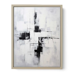 Grey Black Abstract Painting