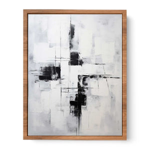 Grey Black Abstract Painting