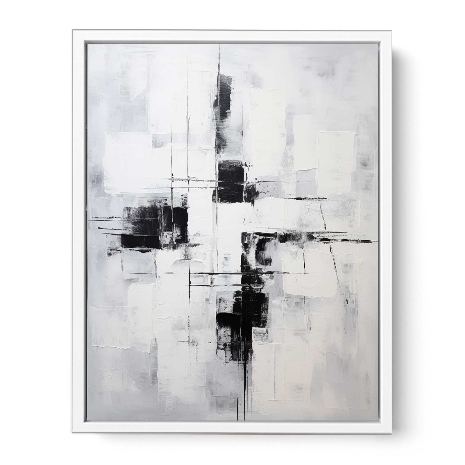 Grey Black Abstract Painting