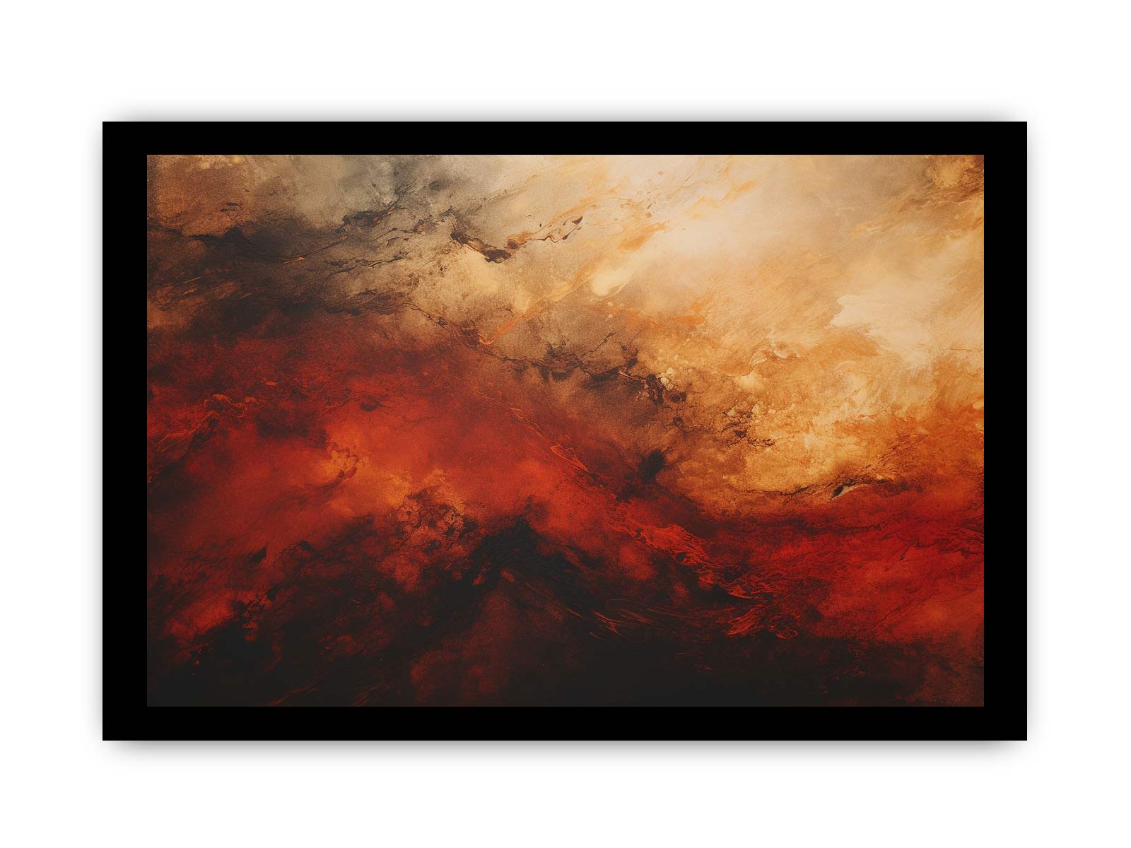 Brown And Red Abstract Painting