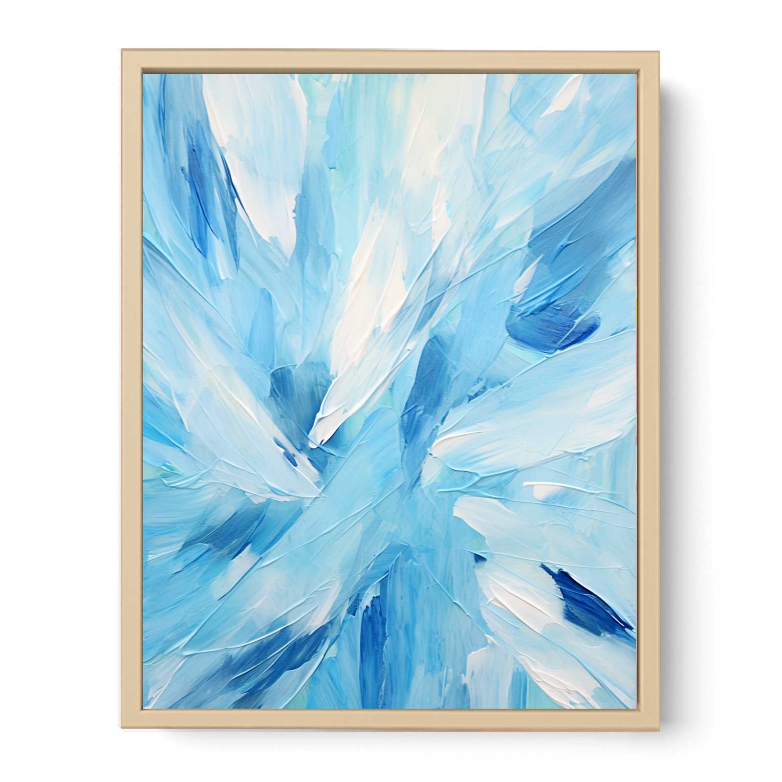 Blue And White Abstract Painting