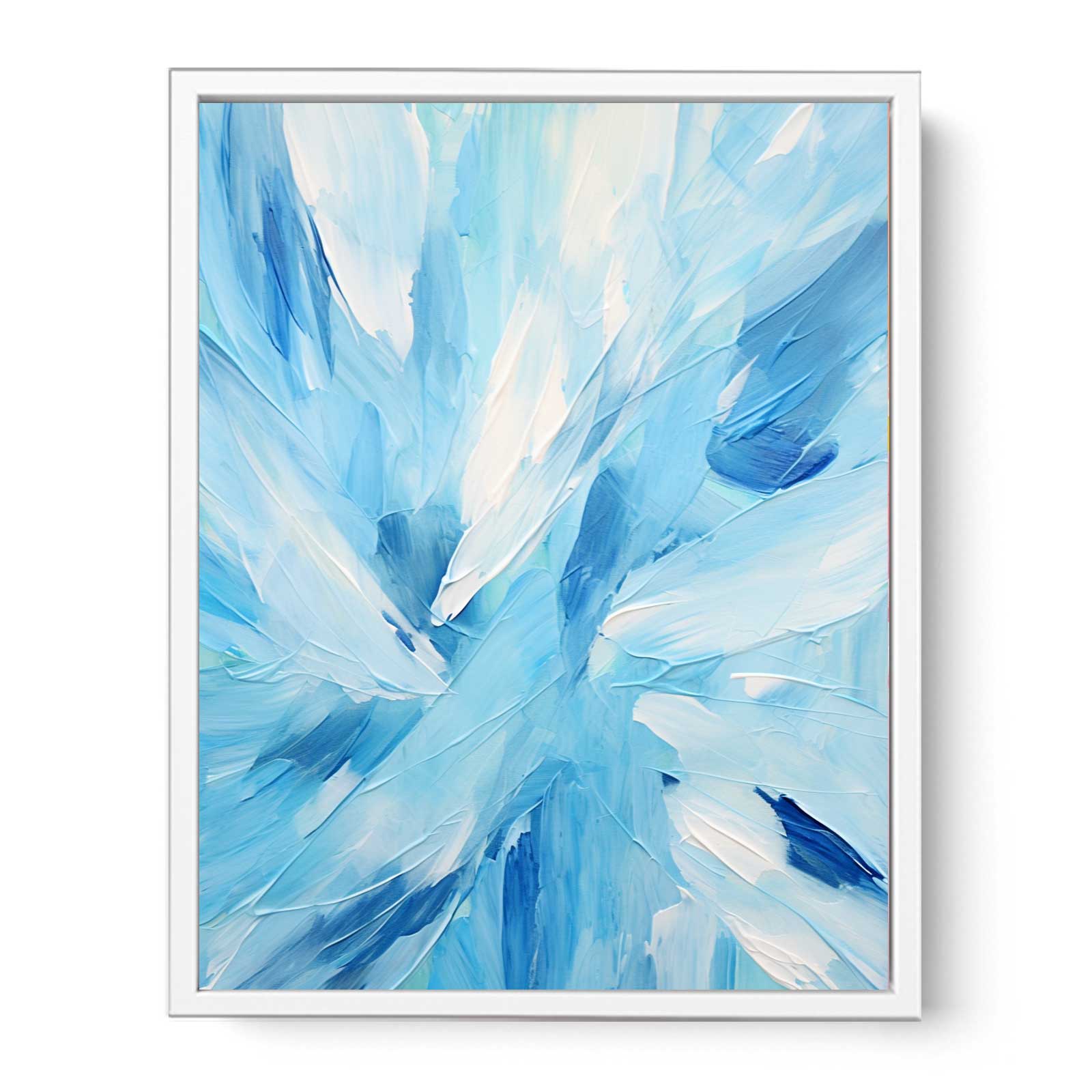Blue And White Abstract Painting