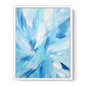Blue And White Abstract Painting