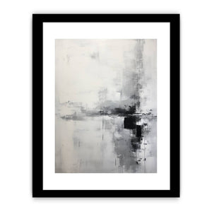 Grey And White Abstract Painting