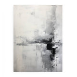 Grey And White Abstract Painting artwork preview