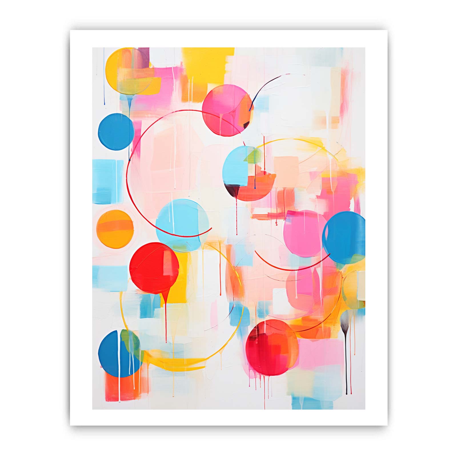 Abstract Mix Color Painting