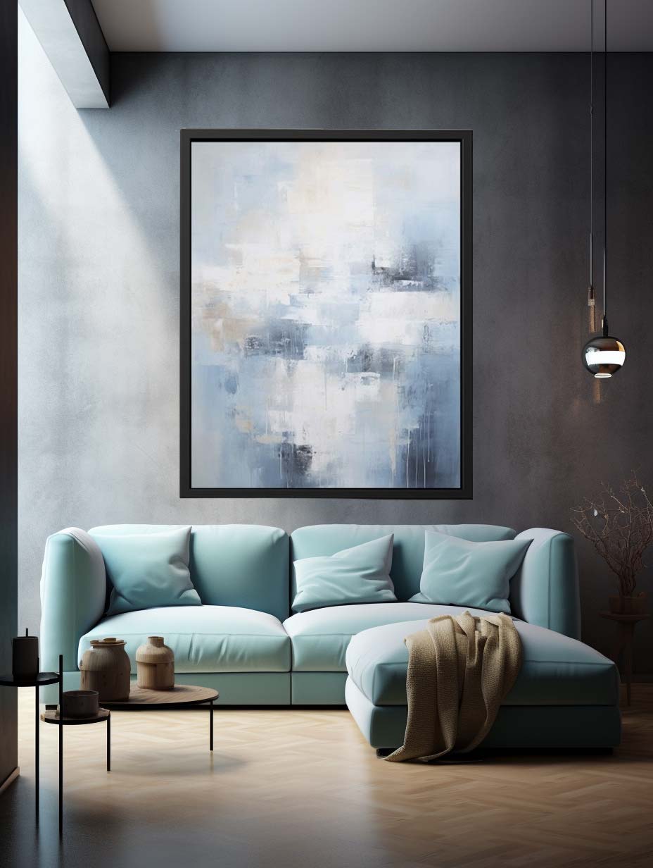 Abstract Grey Painting