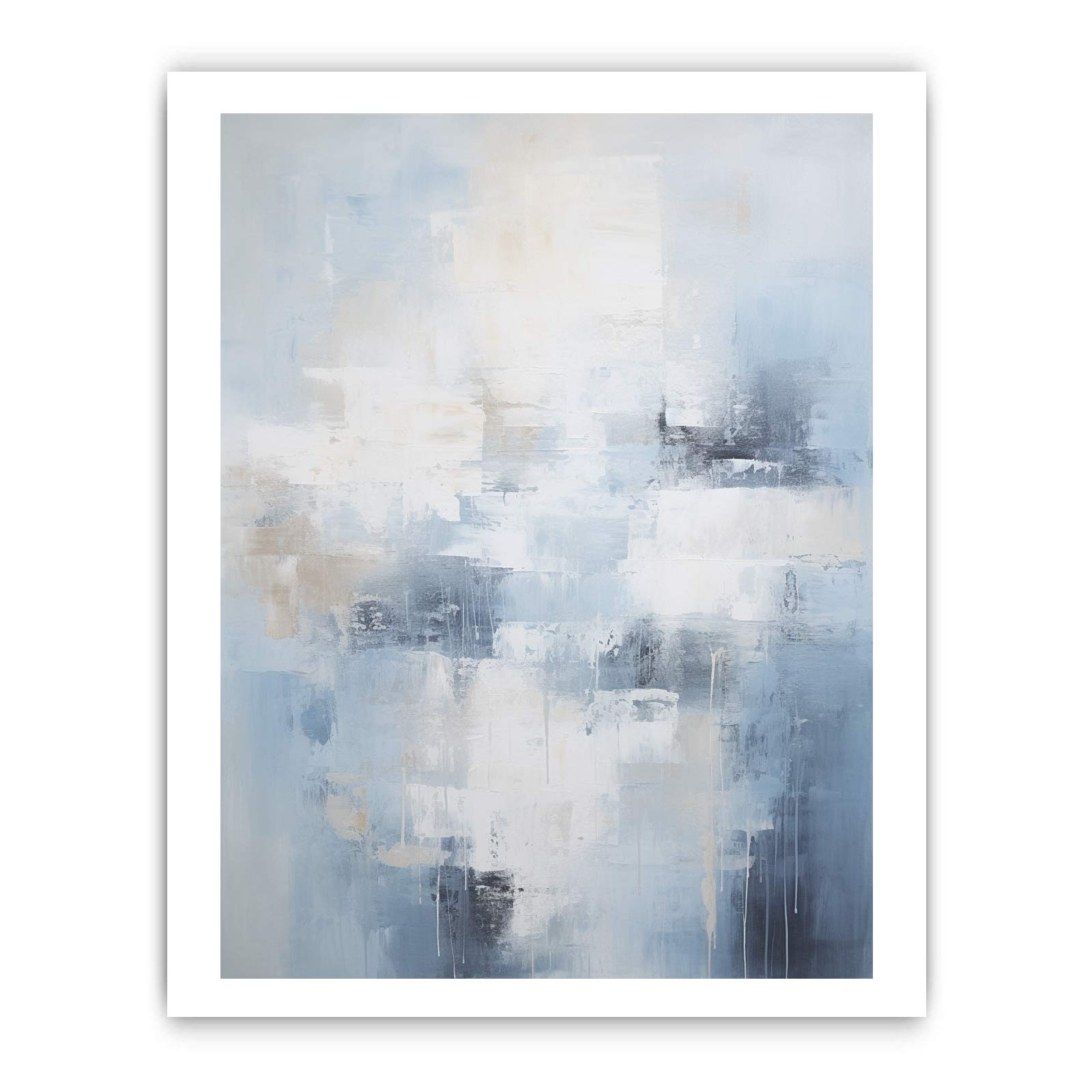 Abstract Grey Painting