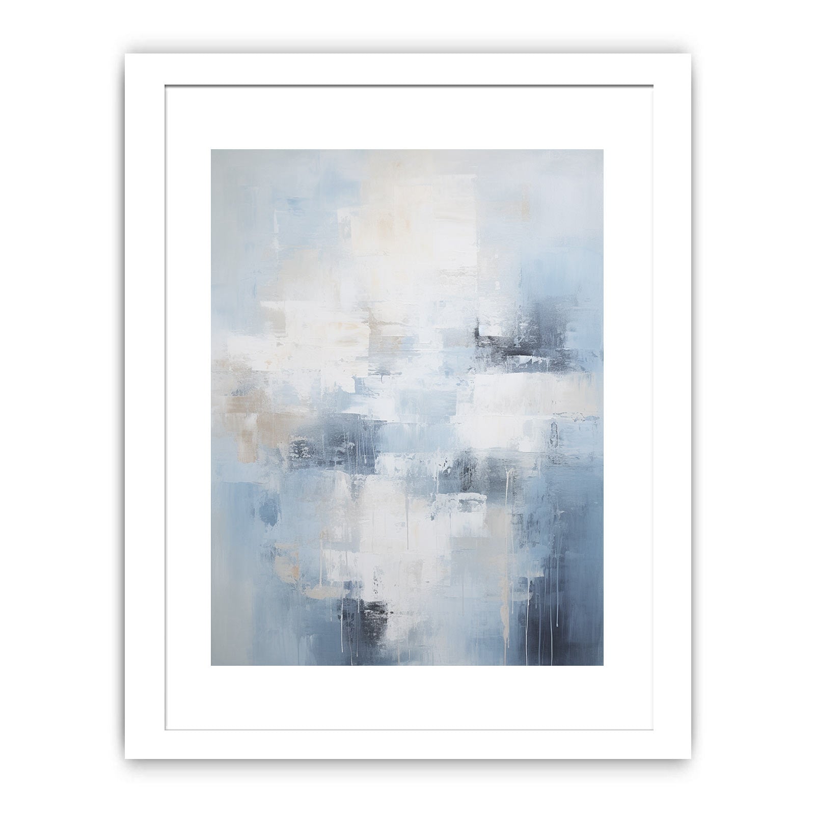Abstract Grey Painting
