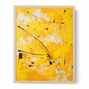 Painting Yellow Color Drips
