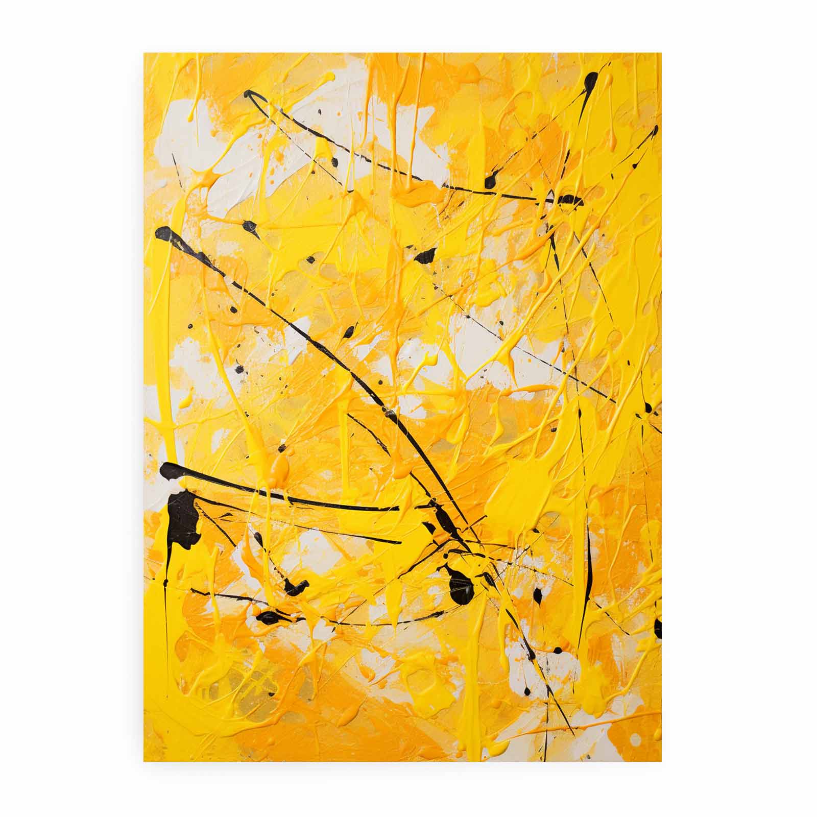 Painting Yellow Color Drips