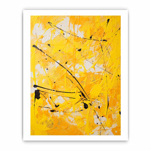 Painting Yellow Color Drips