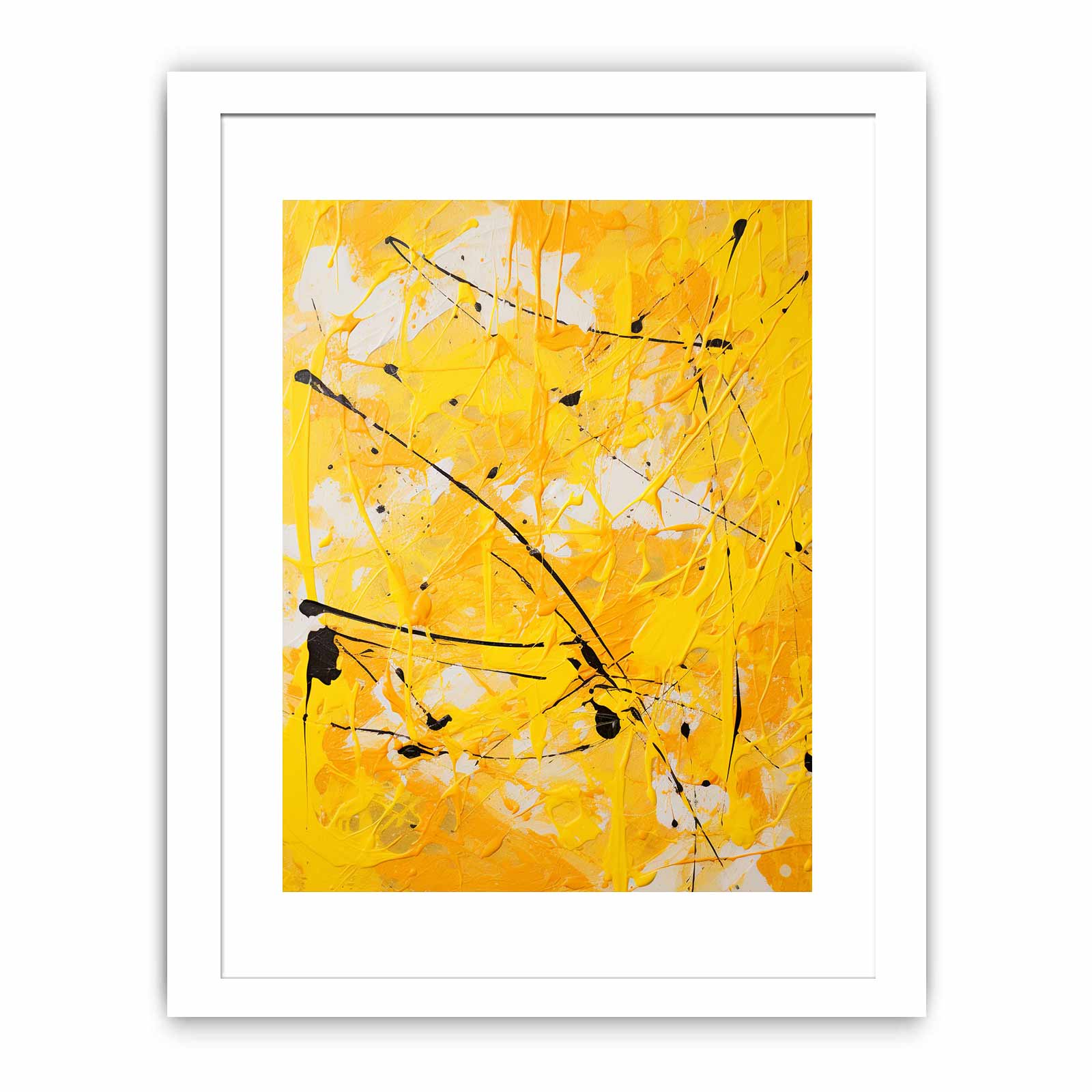 Painting Yellow Color Drips