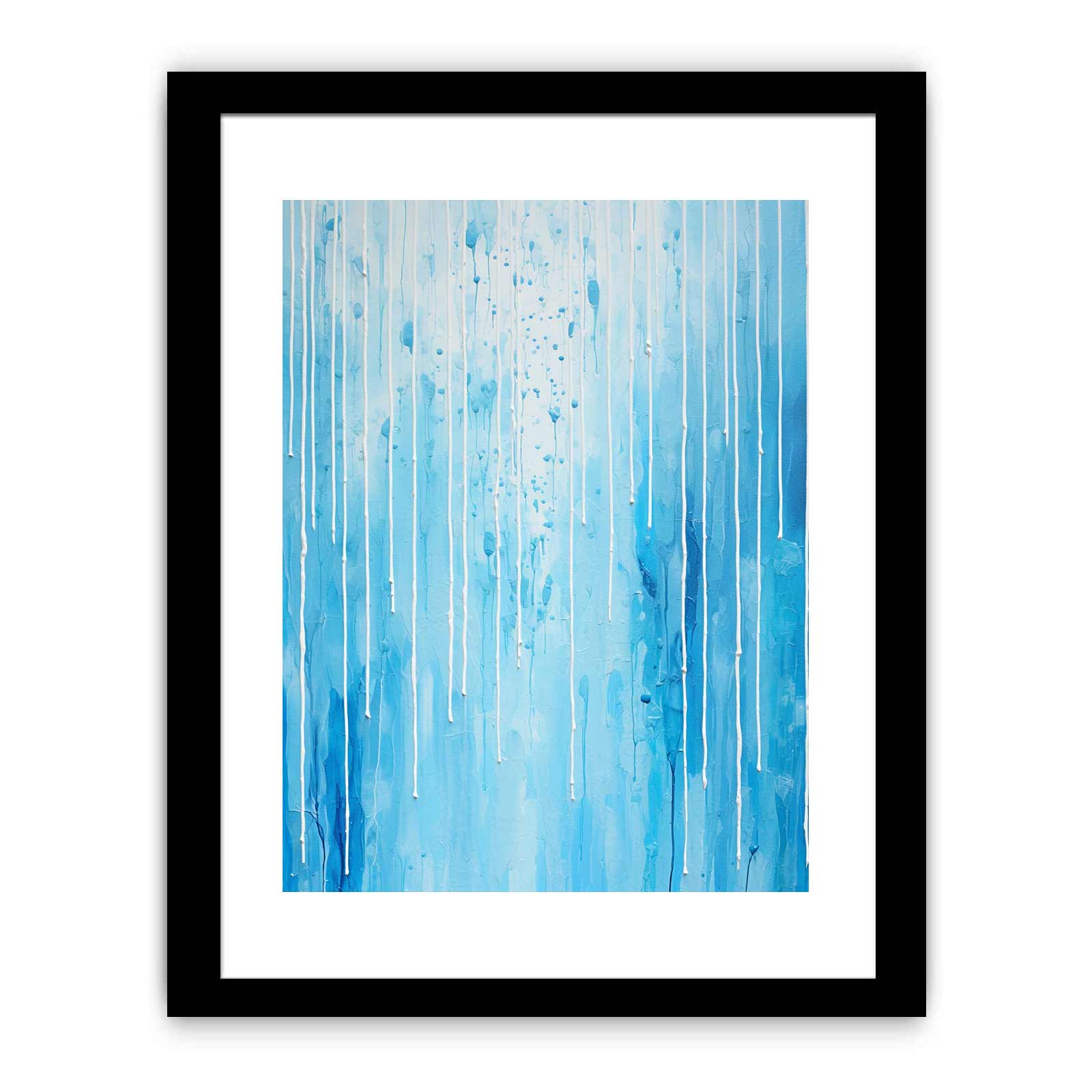 Blue Color Dripping