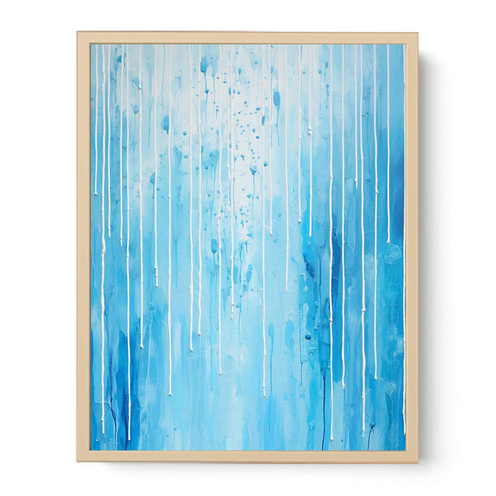 Blue Color Dripping