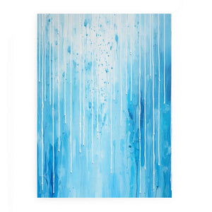 Blue Color Dripping