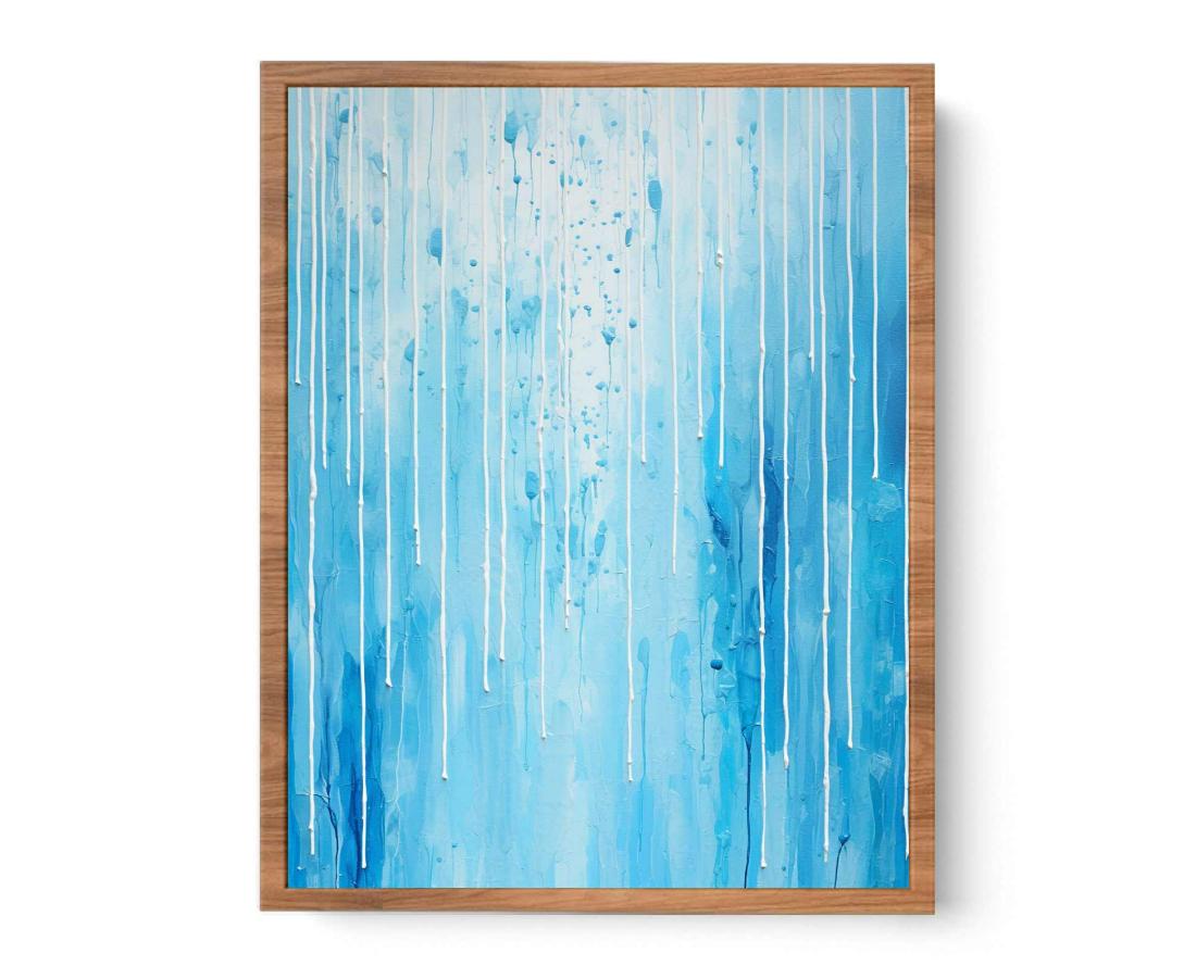 Blue Color Dripping