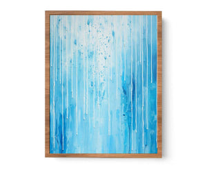 Blue Color Dripping