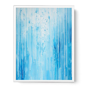 Blue Color Dripping