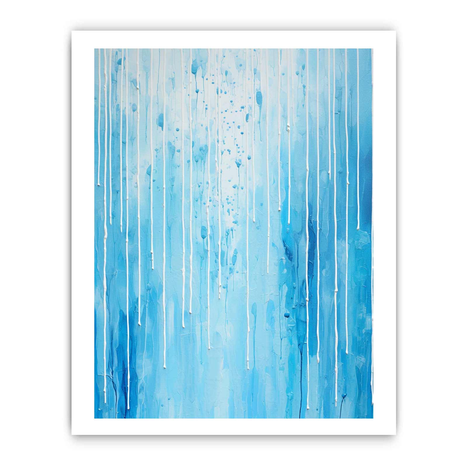 Blue Color Dripping