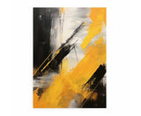 Yellow Black Abstract Painting artwork preview