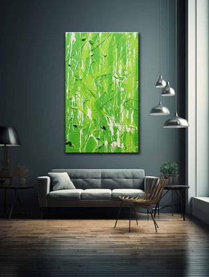 Blue Dripping Color Painting