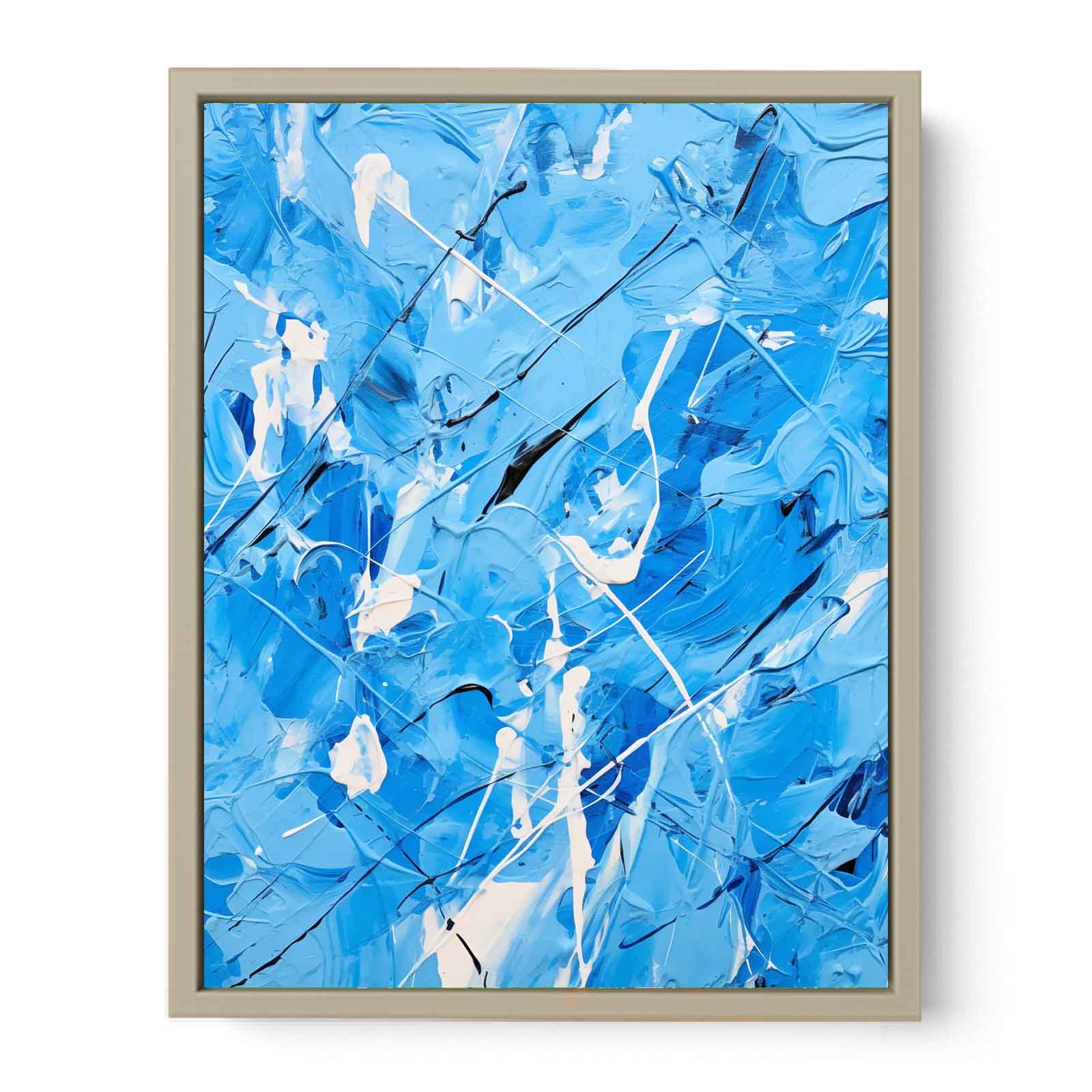Green Art Dripping Color Painting