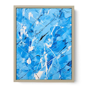 Green Art Dripping Color Painting