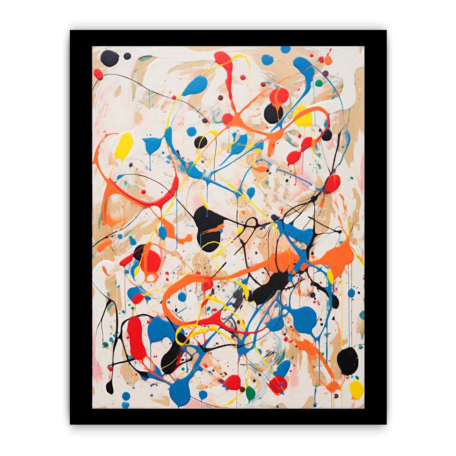 Rainbow Drip Painting