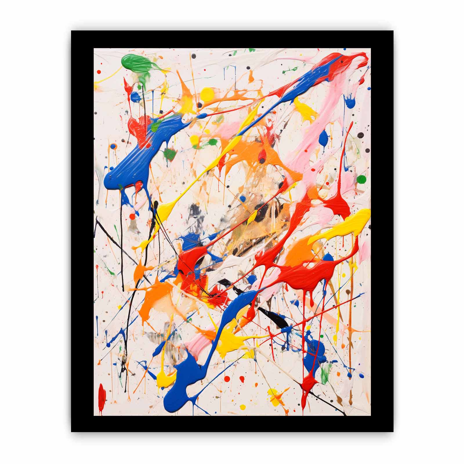 Multicolor Drip Painting