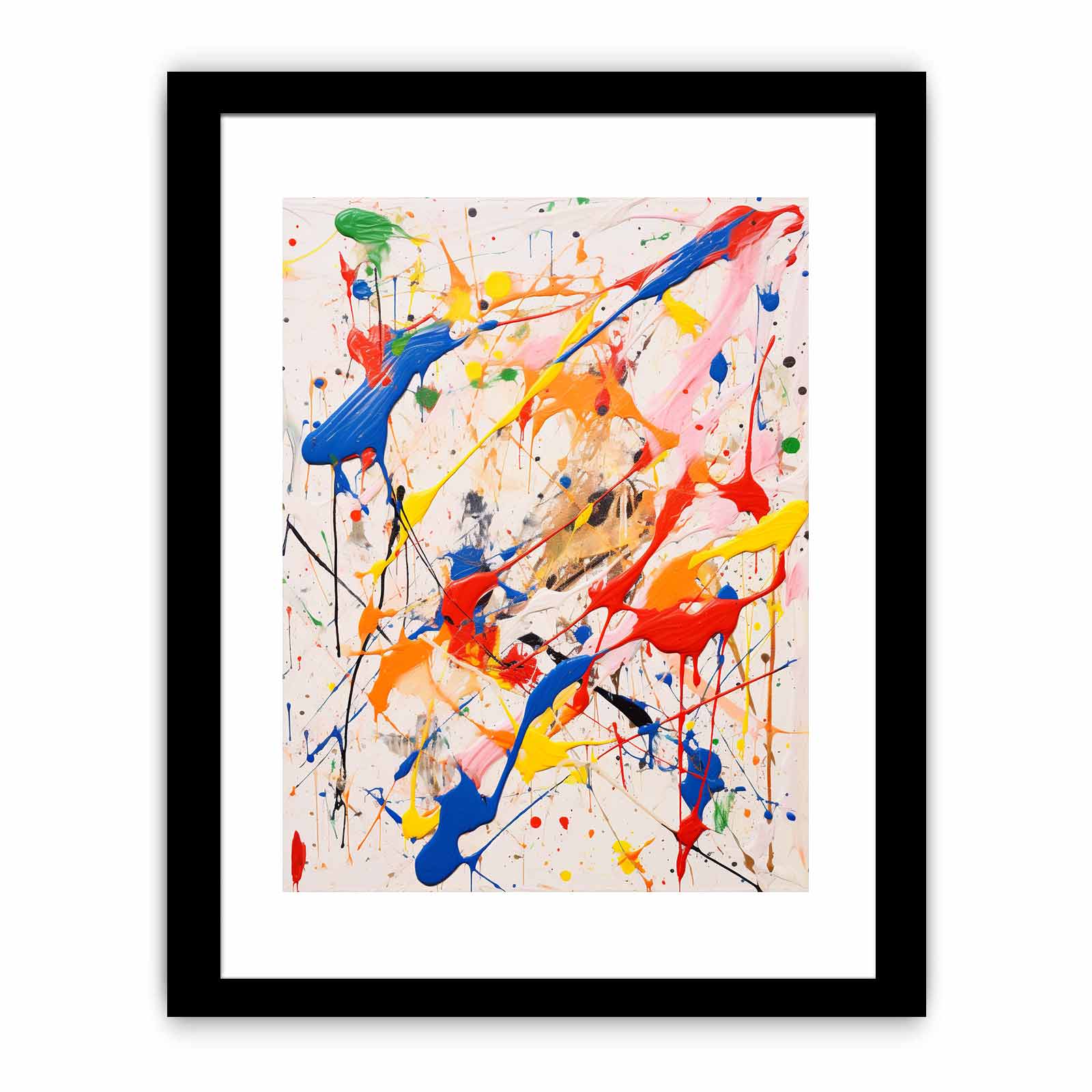 Multicolor Drip Painting