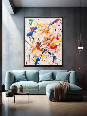 Multicolor Drip Painting