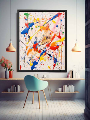 Multicolor Drip Painting