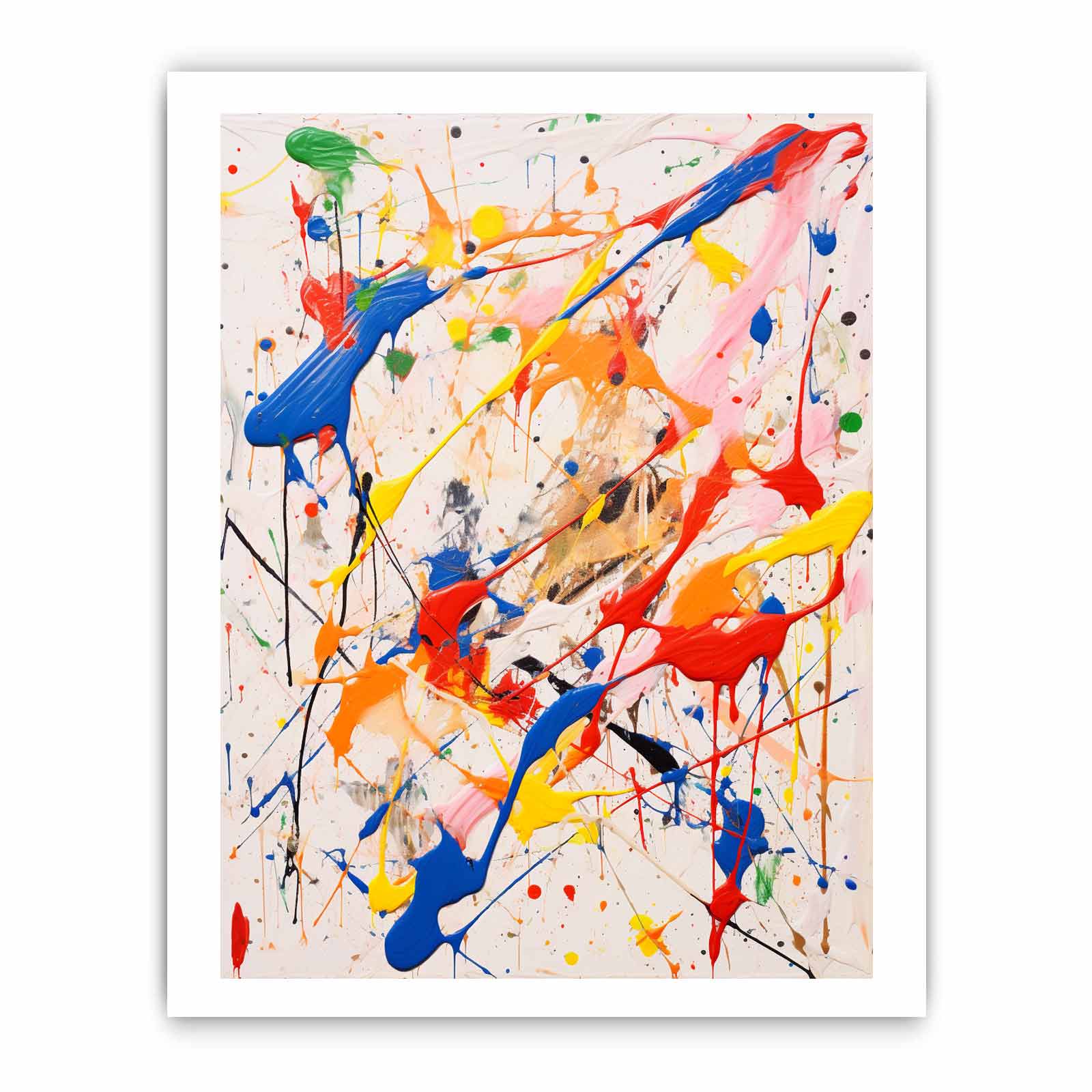 Multicolor Drip Painting